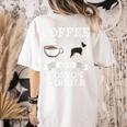 Boston Terrier Shirt Coffee And Boston Terrier Cute Dog For Men Women Girls Kids Women's Comfort Colors T-Shirt Back Print Ivory