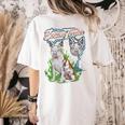Boston Terrier Women's Comfort Colors T-Shirt Back Print Ivory