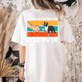 Cute Boston Terrier Best Boston Terrier Dad Ever Women's Comfort Colors T-Shirt Back Print Ivory