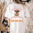 This Girl Loves Watermelon And Her Boston Terrier Dog Mother Women's Comfort Colors T-Shirt Back Print Ivory