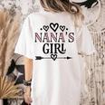 Granddaughter Nanas Girl Women's Comfort Colors T-Shirt Back Print Ivory