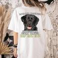 Labrador Retriever Lab Professional Human Trainer Women's Comfort Colors T-Shirt Back Print Ivory