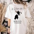 Life Is Better With A Boston Terrier Dog For Lover Women's Comfort Colors T-Shirt Back Print Ivory