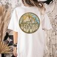 Sedona Arizona Nature Mountains Hiking Outdoors Women's Comfort Colors T-Shirt Back Print Ivory
