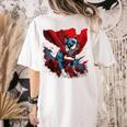 Super Power Superhero Boston Terrier Dog For Men Women Kids Women's Comfort Colors T-Shirt Back Print Ivory