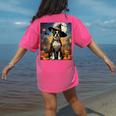Aesthetic Halloween Boston Terrier Dog Witch Pumpkin For Men Women Kids Women's Comfort Colors T-Shirt Back Print Crunchberry