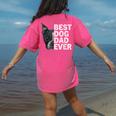 Best Dog Dad Ever Boston Terrier Dog Lover For Dad Men Women Girls Kids Women's Comfort Colors T-Shirt Back Print Crunchberry