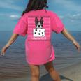 Boston Terrier American Gentleman Personal Stalker Dog Lover Women's Comfort Colors T-Shirt Back Print Crunchberry