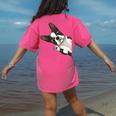 Boston Terrier Bostie Dog Kids Boys Girls Women's Comfort Colors T-Shirt Back Print Crunchberry
