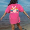 Boston Terrier Boston-Bulldog Women's Comfort Colors T-Shirt Back Print Crunchberry