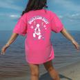 Boston Terrier Boy Cute Cartoon Dog Owner Pet Boston Terrier Women's Comfort Colors T-Shirt Back Print Crunchberry