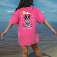 Boston Terrier Boston Bull Terrier Women's Comfort Colors T-Shirt Back Print Crunchberry
