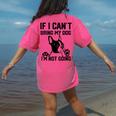 Boston Terrier If I Can't Bring My Dog I'm Not Going Men Women Kids Women's Comfort Colors T-Shirt Back Print Crunchberry