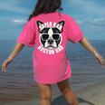 Boston Terrier Dad Father’s Day Dog Dad Men’s Women's Comfort Colors T-Shirt Back Print Crunchberry