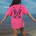 Boston Terrier Dog Bostie Nature Memorial Idea Men Women Women's Comfort Colors T-Shirt Back Print Crunchberry