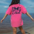 Boston Terrier Dog Dad Women's Comfort Colors T-Shirt Back Print Crunchberry