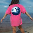 Boston Terrier Dog Moon Dog Mom Dad Women Men Dog Lovers Women's Comfort Colors T-Shirt Back Print Crunchberry