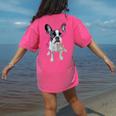 Boston Terrier Dog Motif Pet Art Boston Terrier Men Women Kids Women's Comfort Colors T-Shirt Back Print Crunchberry
