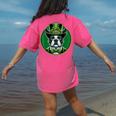Boston Terrier Dog St Patricks Day Irish Pet Lover Men Women Kids Women's Comfort Colors T-Shirt Back Print Crunchberry