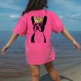 Boston Terrier Dog Wearing Crown For Men Women Girls Kids Women's Comfort Colors T-Shirt Back Print Crunchberry