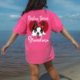 Boston Terrier Grandma Dog Owner Boston Terrier For Men Women Women's Comfort Colors T-Shirt Back Print Crunchberry