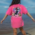 Boston Terrier Santa Claus Coffee Mug Merry Christmas Dogs Women's Comfort Colors T-Shirt Back Print Crunchberry