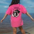 Boston Terrier Shirt I Didn't Fart My Butt Blew You A Kiss Women's Comfort Colors T-Shirt Back Print Crunchberry