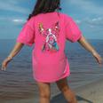 Boston Terrier Splash Women's Comfort Colors T-Shirt Back Print Crunchberry