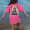 Boston Terrier Tarot Card Dog Women's Comfort Colors T-Shirt Back Print Crunchberry