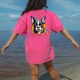 Colorful Boston Terrier Dog For Men Women Kids Women's Comfort Colors T-Shirt Back Print Crunchberry