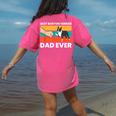 Cute Boston Terrier Best Boston Terrier Dad Ever Women's Comfort Colors T-Shirt Back Print Crunchberry