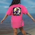 Cute Boston Terrier Halloween Costume Dog Lover Women Girls Women's Comfort Colors T-Shirt Back Print Crunchberry