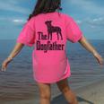 The Dogfather Boston Terrier Dog Funny Dog Gift T-Shirt For Men Women Girls Kids Women's Comfort Colors T-Shirt Back Print Crunchberry