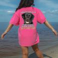 Labrador Retriever Lab Professional Human Trainer Women's Comfort Colors T-Shirt Back Print Crunchberry