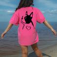 I Love My Boston Terrier Dog With Heart Women's Comfort Colors T-Shirt Back Print Crunchberry