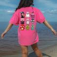 Pig Spooky Ghost Witch Boo-Jee Horror Pumpkin Pig Halloween Women's Comfort Colors T-Shirt Back Print Crunchberry