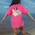 Sleepy Boston Terrier Pajama Men Women Kids Women's Comfort Colors T-Shirt Back Print Crunchberry