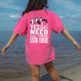 Yes I Really Do Need All These Boston Terriers Women's Comfort Colors T-Shirt Back Print Crunchberry