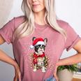 Boston Terrier Dog Ugly Christmas Dog Xmas For Men Women Kids Women's Heather T-Shirt Heather Mauve