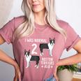 Boston Terrier Humor Bostie Dog Lover For Men Women Kids Women's Heather T-Shirt Heather Mauve