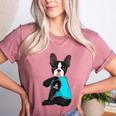 Boston Terrier I Love Mom Apparel Women's Heather T-Shirt Heather Mauve