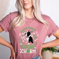 My Boston Terrier Is My Lucky Charm Paw Dog St Patrick's Day Women's Heather T-Shirt Heather Mauve