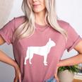 Boston Terrier Women's Heather T-Shirt Heather Mauve