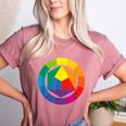 Color Wheel Palette Shirt Artist Painter Art Teacher Tshirt Women&#x27;s Heather T-Shirt Heather Mauve