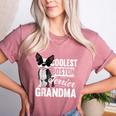 Coolest Boston Terrier Grandma Dog Women's Heather T-Shirt Heather Mauve