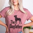 The Dogfather Boston Terrier Dog Funny Dog Gift T-Shirt For Men Women Girls Kids Women's Heather T-Shirt Heather Mauve