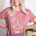 It’s A Boston Terrier Day Pet Cute Dog Lover Cartoon Women's Heather T-Shirt Heather Mauve