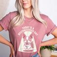 Today Is A Boston Terrier Day Cute Dog Lover Cartoon Women's Heather T-Shirt Heather Mauve