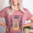 Vintage Boston Terrier Dog Women's Heather T-Shirt Heather Mauve