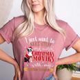 Watch Christmas Movies With My Boston Terrier Bostie Women's Heather T-Shirt Heather Mauve